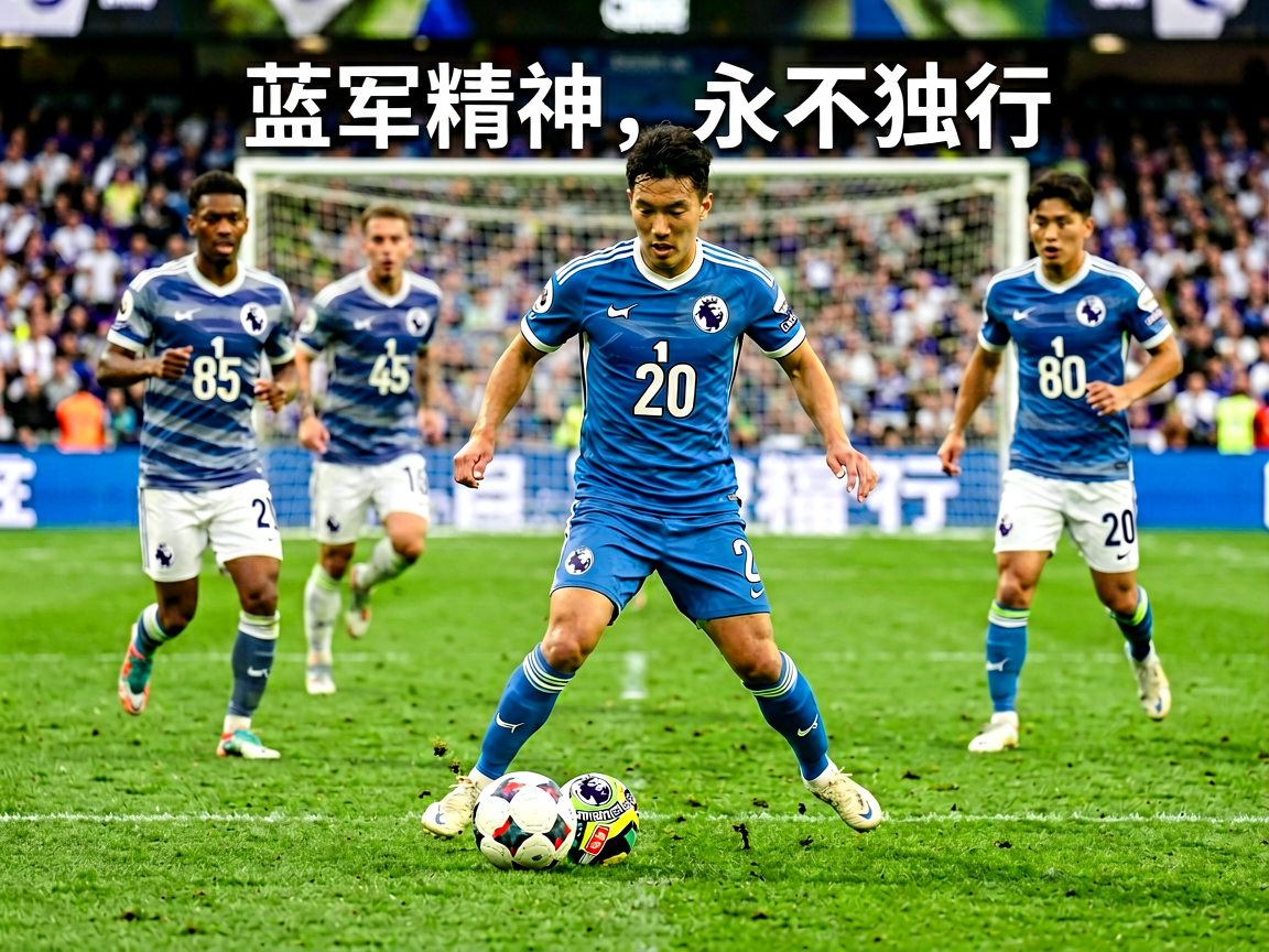 切尔西后卫带球推进画面